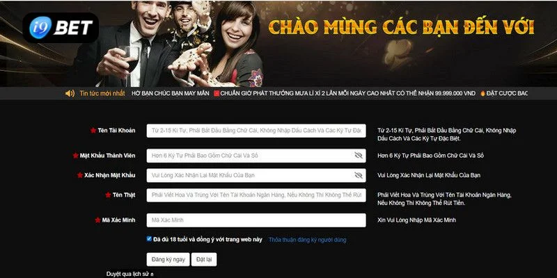 Không khó để bạn có thể đăng ký thành công tài khoản tại I9BET. 